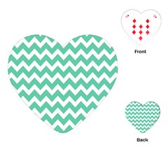 Chevron Pattern Giftt Playing Cards Single Design (heart) by GardenOfOphir