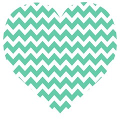 Chevron Pattern Giftt Wooden Puzzle Heart by GardenOfOphir