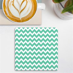 Chevron Pattern Giftt Uv Print Square Tile Coaster  by GardenOfOphir