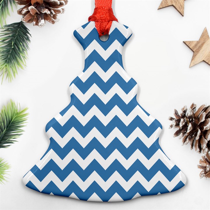 Chevron Pattern Gifts Ornament (Christmas Tree) 