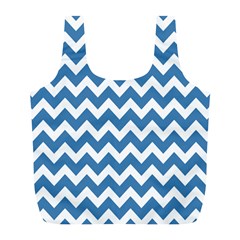 Chevron Pattern Gifts Full Print Recycle Bag (l) by GardenOfOphir