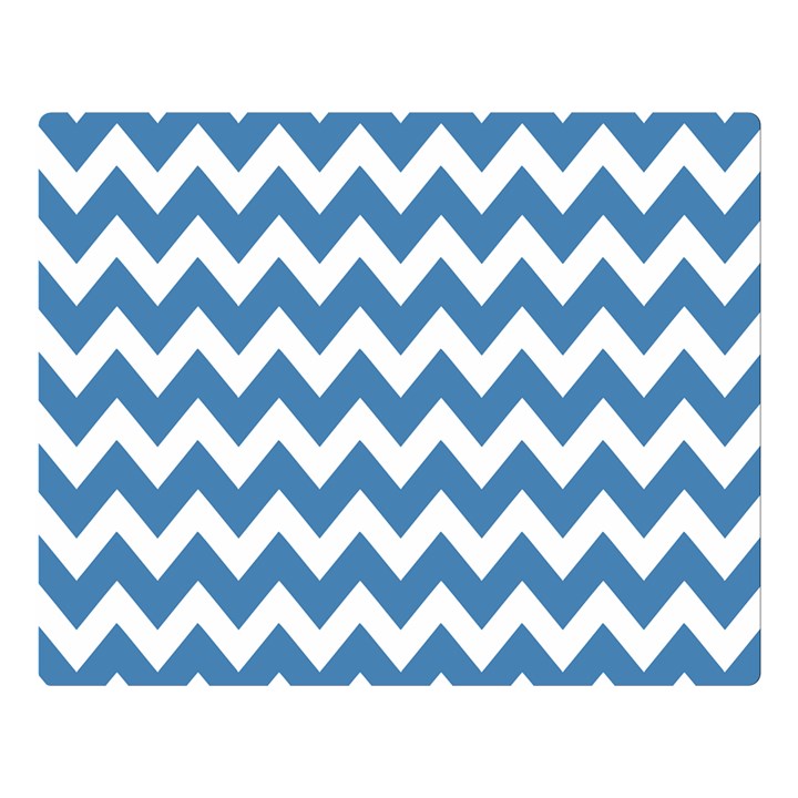 Chevron Pattern Gifts One Side Premium Plush Fleece Blanket (Large)