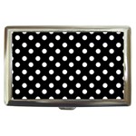 Black And White Polka Dots Cigarette Money Case Front