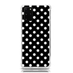 Black And White Polka Dots Samsung Galaxy S20Plus 6.7 Inch TPU UV Case Front