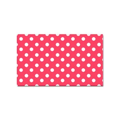 Hot Pink Polka Dots Sticker (rectangular) by GardenOfOphir