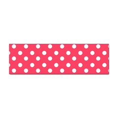 Hot Pink Polka Dots Sticker (bumper) by GardenOfOphir