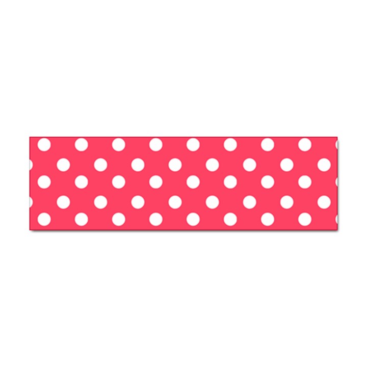 Hot Pink Polka Dots Sticker (Bumper)