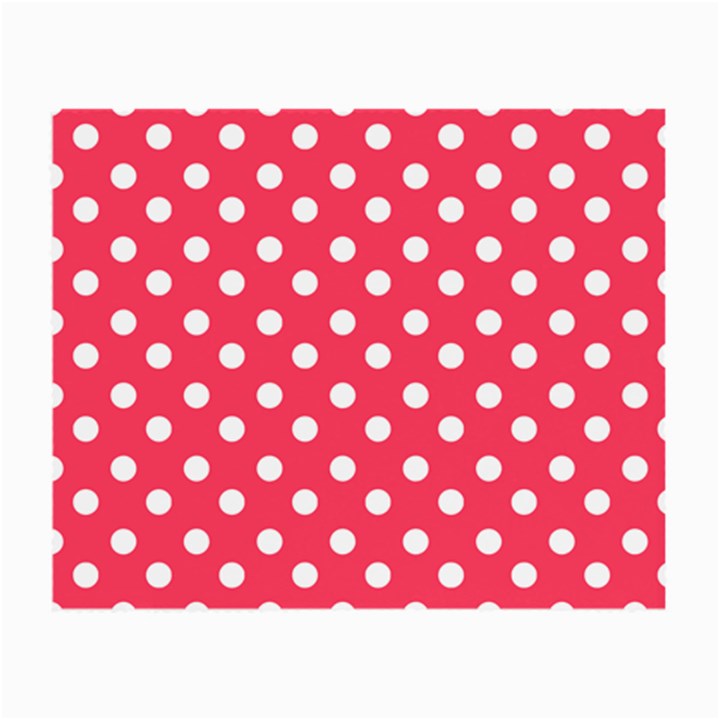 Hot Pink Polka Dots Small Glasses Cloth