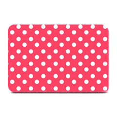 Hot Pink Polka Dots Plate Mats by GardenOfOphir