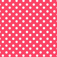 Hot Pink Polka Dots Play Mat (square) by GardenOfOphir