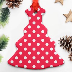 Hot Pink Polka Dots Ornament (christmas Tree)  by GardenOfOphir