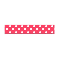 Hot Pink Polka Dots Premium Plush Fleece Scarf (mini) by GardenOfOphir