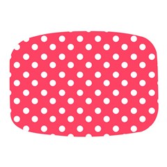 Hot Pink Polka Dots Mini Square Pill Box by GardenOfOphir