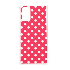 Hot Pink Polka Dots Samsung Galaxy Note 20 Tpu Uv Case by GardenOfOphir