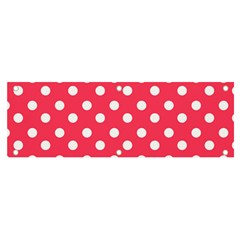 Hot Pink Polka Dots Banner And Sign 6  X 2  by GardenOfOphir