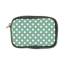 Mint Green Polka Dots Coin Purse by GardenOfOphir