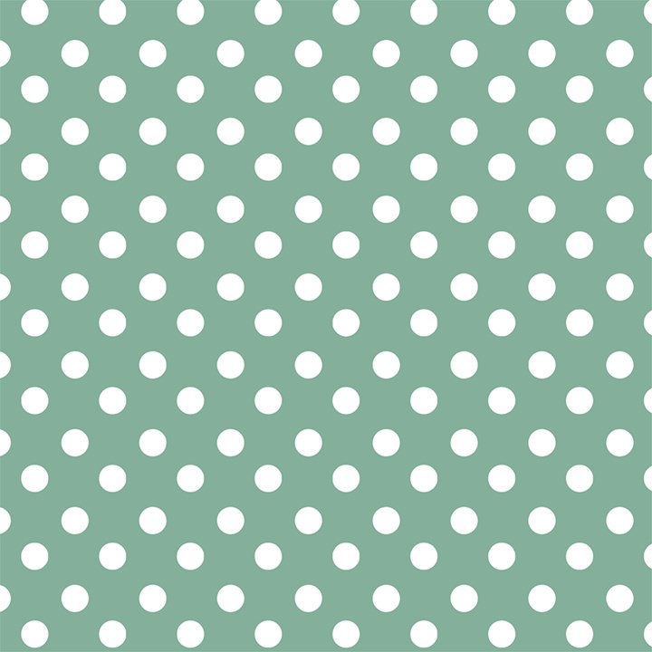 Mint Green Polka Dots Play Mat (Rectangle)