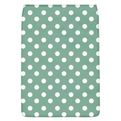 Mint Green Polka Dots Removable Flap Cover (l) by GardenOfOphir