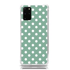 Mint Green Polka Dots Samsung Galaxy S20plus 6 7 Inch Tpu Uv Case by GardenOfOphir