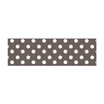 Brown And White Polka Dots Sticker (Bumper) Front