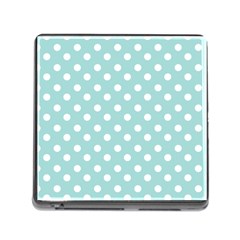 Blue And White Polka Dots Memory Card Reader (square 5 Slot) by GardenOfOphir