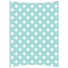 Blue And White Polka Dots Back Support Cushion by GardenOfOphir