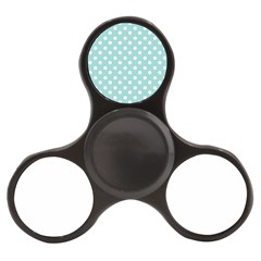 Blue And White Polka Dots Finger Spinner by GardenOfOphir