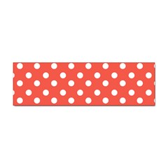 Indian Red Polka Dots Sticker (bumper) by GardenOfOphir