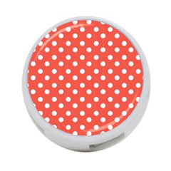 Indian Red Polka Dots 4-port Usb Hub (one Side) by GardenOfOphir