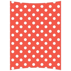 Indian Red Polka Dots Back Support Cushion by GardenOfOphir