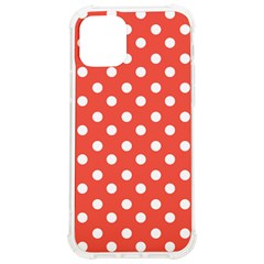 Indian Red Polka Dots Iphone 12/12 Pro Tpu Uv Print Case by GardenOfOphir