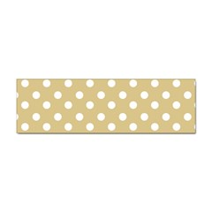 Mint Polka And White Polka Dots Sticker (bumper) by GardenOfOphir