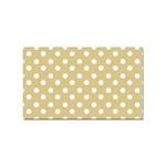 Mint Polka And White Polka Dots Sticker Rectangular (10 pack) Front