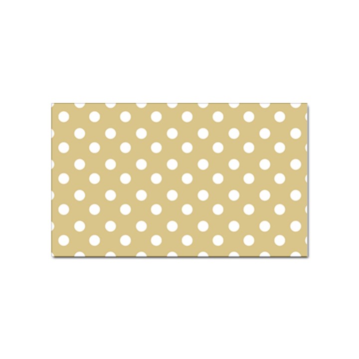 Mint Polka And White Polka Dots Sticker Rectangular (10 pack)