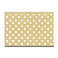 Mint Polka And White Polka Dots Sticker A4 (10 Pack) by GardenOfOphir