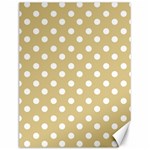 Mint Polka And White Polka Dots Canvas 12  x 16  11.86 x15.41  Canvas - 1