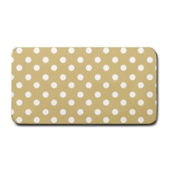 Mint Polka And White Polka Dots Medium Bar Mat by GardenOfOphir