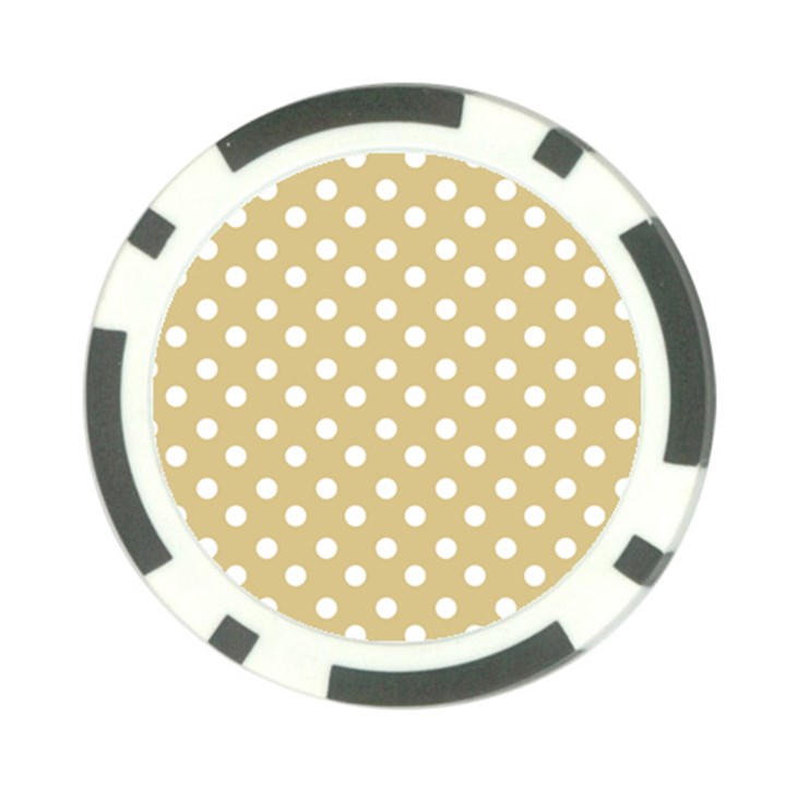 Mint Polka And White Polka Dots Poker Chip Card Guard (10 pack)