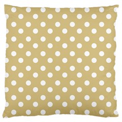 Mint Polka And White Polka Dots Large Cushion Case (one Side) by GardenOfOphir