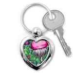 Liberty Cap Magic Mushroom Key Chain (Heart) Front