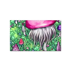 Liberty Cap Magic Mushroom Sticker (rectangular) by GardenOfOphir