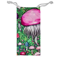 Liberty Cap Magic Mushroom Jewelry Bag by GardenOfOphir