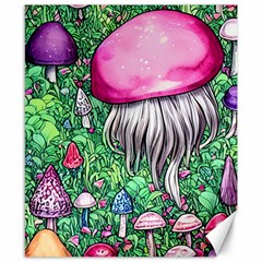 Liberty Cap Magic Mushroom Canvas 8  X 10  by GardenOfOphir