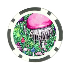 Liberty Cap Magic Mushroom Poker Chip Card Guard (10 Pack) by GardenOfOphir