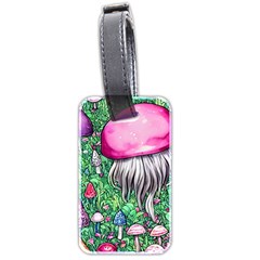 Liberty Cap Magic Mushroom Luggage Tag (two Sides) by GardenOfOphir