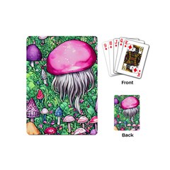 Liberty Cap Magic Mushroom Playing Cards Single Design (mini) by GardenOfOphir