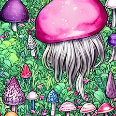 Liberty Cap Magic Mushroom Play Mat (square) by GardenOfOphir