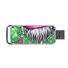 Liberty Cap Magic Mushroom Portable Usb Flash (one Side) by GardenOfOphir