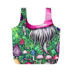 Liberty Cap Magic Mushroom Full Print Recycle Bag (m) by GardenOfOphir