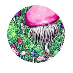 Liberty Cap Magic Mushroom Mini Round Pill Box by GardenOfOphir